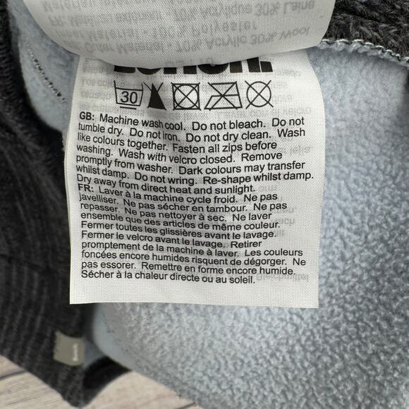 Bench Wool Knit Full Zip Hoodie Sweatshirt Womens Large Dark Gray - Picture 8 of 12